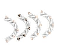 LABRIMP 4Pcs Invisible Hair Combs U Shape Hair Styling Tools for Flyaways Hair Clips with Flower Design Stretchable and Durable Accessories for Polished Looks
