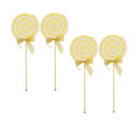 LABRIMP 4pcs Large Lollipop Candy Sculpture Photo Booth Props Interactive Carnival Decoration for Weddings Birthdays Kindergarten Events Safe Foam Design for Fun Engaging Atmosphere