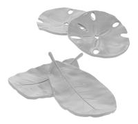 LABRIMP 4pcs Plastic Soap Dishes Set with Modern Decorative Leaf and Lotus Leaf Shapes, Self-draining and Stable Soap Holders for Kitchen and Next to The Sink