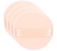 LABRIMP 4pcs round Loose Powder Puff Makeup Sponge Puff Cotton Material Concealer Function Replaces Brush Suitable for Travel and Home Use