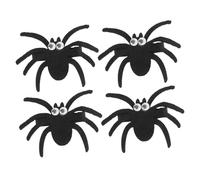 LABRIMP 4pcs Spider Hairpin Spiders Spooky Horror for Hair Cute Styling Halloween Decorations Halloween Cobweb Black Plastic