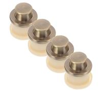 LABRIMP 4pcs Spring-Loaded Concealed Cabinet Knobs Hidden Cabinet Knob Zinc Alloy Plastic Round Embedded Handle for Dresser and Furniture Hardware for Homes or Pets