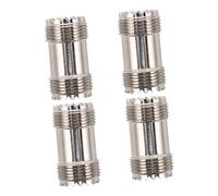 LABRIMP 4Pcs Uhf Connector Kit Durable Adapter for Coax Cable Easy Install Wide Compatibility for Enhanced Communication Networks