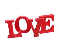 LABRIMP 4pcs Valentine Wooden Love Letters Ornaments Smooth Premium Wood Material Lightweight Romantic Desktop Decoration for Home and Festival Atmosphere