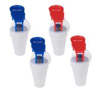LABRIMP 4pcs Water Dispenser Faucet Tap Replacement Pp Red and Blue Universal Compatibility for Water Cooler Office and Family Settings