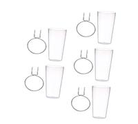 LABRIMP 5 Sets Home Pegboard Organizers with Cups and Hooks Versatile Storage for Kitchen Garage Office and More with Polished Finish for Tools Tapes and Accessories