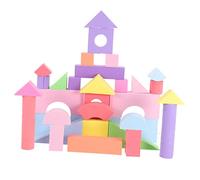 LABRIMP 52Pcs Soft Eva Building Blocks Educational Stacking for Years Interactive Geometric Shape Learning Safe Blocks for Fun Playtime Activities