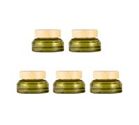 LABRIMP 5Pcs 15G Olive Green Cosmetic Cream Jars with Lids, Refillable Travel Sample Containers for Lip Balm, Body Butter, and Skincare Storage Random Color Random Color