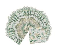 LABRIMP 5pcs Boho Summer Leaves Paper Napkins Feel Disposable Cocktail Napkins for Wedding Shower Party Shower Bathroom Dining Table Decoration