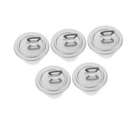 LABRIMP 5pcs Bottom Cover for DIY Cover for Money Bank Coin Saving Jar Stopper Saving Jar Bottom Accessory Coin Banks Topper Piggy Stopper Replacement Part Silver