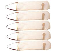 LABRIMP 5Pcs Breathable Hanging Mesh Storage Bags for Potatoes Onions Garlics Reusable Washable Vegetable Produce Bags with Chemical Resistant Material Multi Purpose Household Organizer