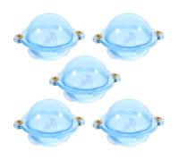 LABRIMP 5pcs Fishing Float Fishing Bobber round Ball-shaped Plastic Hollow Float Enhancing Visibility Outdoor Sports