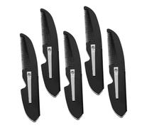 LABRIMP 5pcs Folding Beard Comb Portable Small Pocket Mustache Grooming Tool with Smooth Teeth Skin-friendly Design Lightweight Plastic for Men Hair and Beard Styling