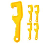 LABRIMP 5pcs Heavy Duty Bucket Opener Lid Remover Tool for Home Office Industrial Use Twist Mechanism Compatible with Various Bucket Lids