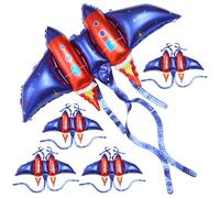 LABRIMP 5pcs Rocket Wing Balloons Made of Aluminium Film for Party Decorations, Lightweight and Comfortable to Wear, for Festival and Holiday Party Photo Props