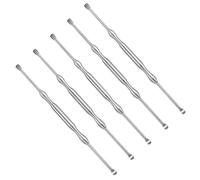 LABRIMP 5pcs Stainless Steel Earwax Removal Tool Set with No Rust and Easy to Clean Earwax Spoons for Trained Professionals Professional Ear Cleaning Tool
