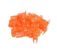 LABRIMP 60Pcs Plastic Queen-bee Protective Cages with Pointed Tips for Beekeeping Transport and Rearing Lightweight Apiculture Supply Tool for Bee Keeping Beginners and Hive Management