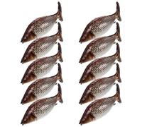 LABRIMP 6pcs Fish Shaped Aluminum Foil Balloons for Fishing Birthday Decorations Ocean Theme Party Supplies Reusable Carp Design Underwater Adventure Decor