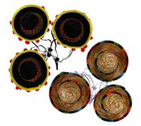 LABRIMP 6pcs Mini Sombrero Hats for Birthday Party Creative Mexican Party Caps Fun Fiesta Dress Up Accessories for Pets