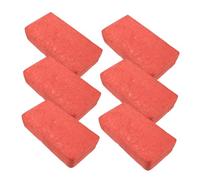 LABRIMP 6pcs Red Foam Fake Brick Props for Comedy Stage Tricks Handmade Bricks Realistic Movie Halloween Film Performance Accessories