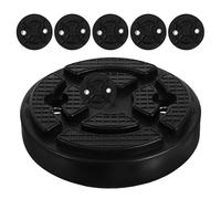 LABRIMP 6pcs Rubber Jack Pad for Two Post Car Lift with High Elasticity and Stable Vehicle Lifting, round Black Rubber Mat Suitable for Automotive Repair and Workshop Use