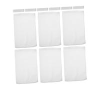 LABRIMP 6pcs White Polyester Lint Bag for Dryer Vent Washable and Detachable Dryer Duct Lint Collectors for Indoor Vents and Management