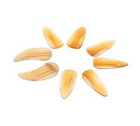 LABRIMP 8pcs Medium Horn Guzheng Nails Double Grooves Portable Guzheng Finger Protectors for Musical Instrument Playing and Practice Practical Fake Finger Picks