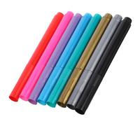 LABRIMP 8pcs Metallic Wine Glass Markers Washable Glitter Pens Shimmer Markers for Scrapbooks Painting Artists
