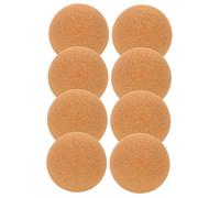 LABRIMP 8pcs Natural Wood Cork Ball Stoppers Polished Smooth Round Wine Bottle Plugs for Home Brewing Craft DIY and Laboratory Use Reusable Glass Decanter Tops and Test Tube Corks