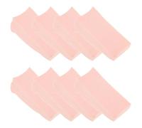 LABRIMP 8pcs Pink Gradient Nail Art Sponges Set for Professional Nail Art Experts and Women Elastic and Safe Sponge Applicators for Makeup and Design