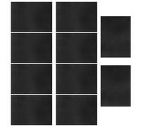 LABRIMP Acrylic Sheet for Frame Inserts and Paper Protection 10pcs Black Pvc Plastic Sheet with Frosted Finish Thin Rigid Plastic Film for DIY Crafts and Home Decor