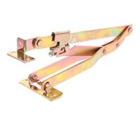LABRIMP Adjustable Height Folding Sofa Headrest Hinge Iron Triangle Support Bracket Lift up Hinges for Sofa Armrest and Bed Lifter, Golden Finish for Cabinet Doors