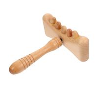 LABRIMP Beech Guasha Massage Stick for Full Body Use, Household Massager Acupuncture Point Function, Improves Circulation and Will Not Scratch the Skin, for Athletes and Random Color