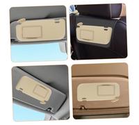 LABRIMP Beige Windshield Visor Sunshade Extender with Makeup Mirror Durable Auto Sun Visor for Left Driver Side UV Protection Sun Blocker Compatible with Toyota