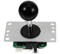 LABRIMP Black and Circuit Board Game Controller Joystick Replacement Handle with Abs Material for Reliable and Smooth Game Playing in Arcade