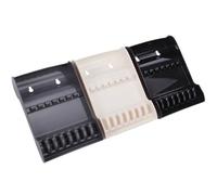 LABRIMP Black with Abs Storage Scissors Hairdressing Tools for Box Large Capacity to Hold 6pcs Scissors, Portable Desktop Organisation Multi-Function Box and for Barber Shop Business Trip