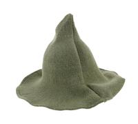 LABRIMP Blend Witch Hat Wide Brim Wizard Hat for Women Men Gothic Scarecrow Style Cosplay Accessory for Halloween Party Renaissance Festival