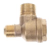 LABRIMP Brass Sturdy Check Valve for Air Compressor Replacement 2-Port with Corrosion Resistance Horizontal and Vertical Tube Connector Tool Suitable for Compressor Pressure Relief