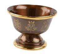 LABRIMP Buddhist Offering Water Cup Small Copper Ritual Bowl Brass Holy Water Chalice for Altar Worship Meditation and Spiritual Use