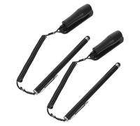 LABRIMP Capacitive Stylus Pen with Spring Coil Lanyard, Plastic Material 2pcs Universal Compatibility, Prevents Accidental Drops for Touch Screens and Phones for Meetings and Busy
