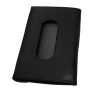 LABRIMP Car Hanging Tissue Box Holder for Visor Black Napkin Holder Creative Leather Design for Automotive Interior Use While Driving