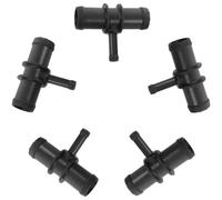 LABRIMP Car Heater Hose Connector Tee Pipe Adapter with High Temperature Resistance and Reliable Use 5pcs Plastic 3-Outlet T-Shaped Fitting for Car Cooling System for Automotive Heater