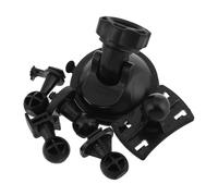 LABRIMP Car Mount for Dashboard and Windshield Mounting, Universal Compatibility 6pcs Plastic with Windshield Suction Cup Bracket, L Shaped Design and Square Buckle Set for Camera