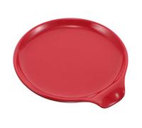 LABRIMP Ceramic Coffee Spoon Stand Daily Use Spoon Rest Stir Stick Holder Rest Ceramic Utensil Red