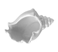 LABRIMP Ceramic Shell Jewelry Tray Conch Trinket Dish White Decorative Bowl for Dining Table Vanity Desk Jewelry Holder