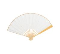 LABRIMP Chinese Style Folding Hand Fan DIY Handmade Paper Fan for Handheld Art Painting Ribs for Creative Home Decor Wedding Party Dance Performance