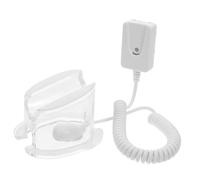 LABRIMP Clear Mobile Phone Stand with Antitheft Security Chain Transparent Retail Display Holder for Phones for Stores and Presentations Sleek Design with Firm Base for Stability