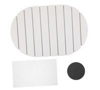 LABRIMP Compact Foldable Diatomite Dish Drying Mat with High Absorbency for Kitchen Countertop and Travel Drainage Pad for Small Spaces Minimalist White Design