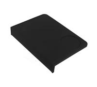LABRIMP Corner Silicone Coffee Mat Non Slip Tamping Station for Espresso Makers Kitchen Use Black Protective Pad for Coffee Machine Countertops