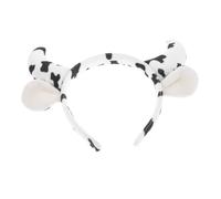 LABRIMP Cow Horn Headband Soft Kawaii Hair Accessories with Adorable Ears for Halloween Costumes Farm Animal Dress-up Party Fun Comfortable and Stylish Headwear for Adults